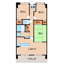 グランディール山十の物件間取画像